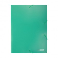 Папка с ластик PP Office Point A4 - зелена Папка с ластик PP Office Point A4 - зелена