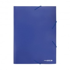 Папка с ластик PP Office Point A4 - синя Папка с ластик PP Office Point A4 - синя