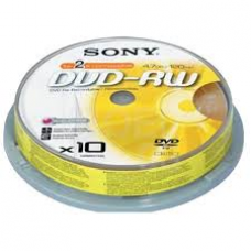 Диск Sony  DVD-RW  4.7GB 16x - 10 шпиндел