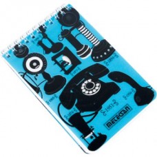 Блокнот 9*14 60л. спирала пвц корица